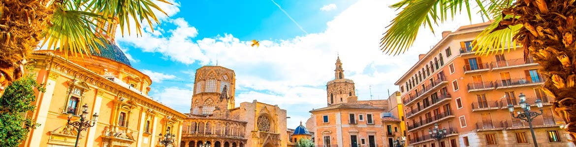 Vista panoramica Barrio del Carmen a Valencia